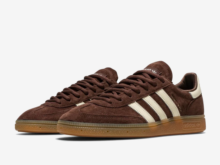 Exclusive Adidas Spezial sneakers in a brown, beige and gum colourway.