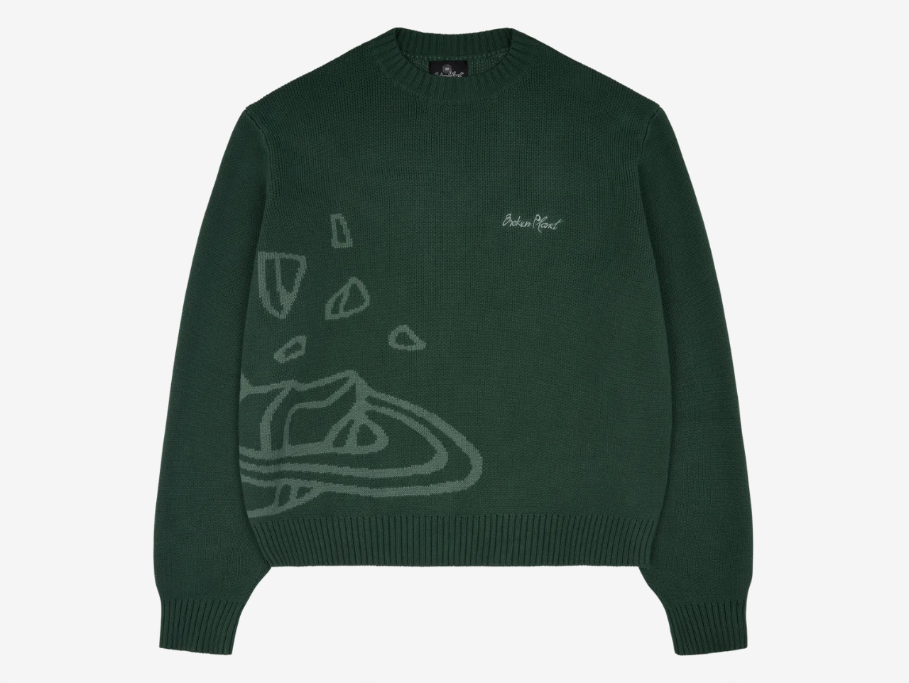 Broken Planet Knit Sweater Forest Green – Hyped Economy