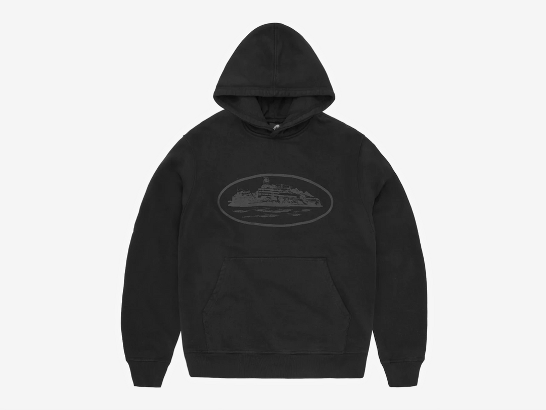 Corteiz Alcatraz Hoodie Black