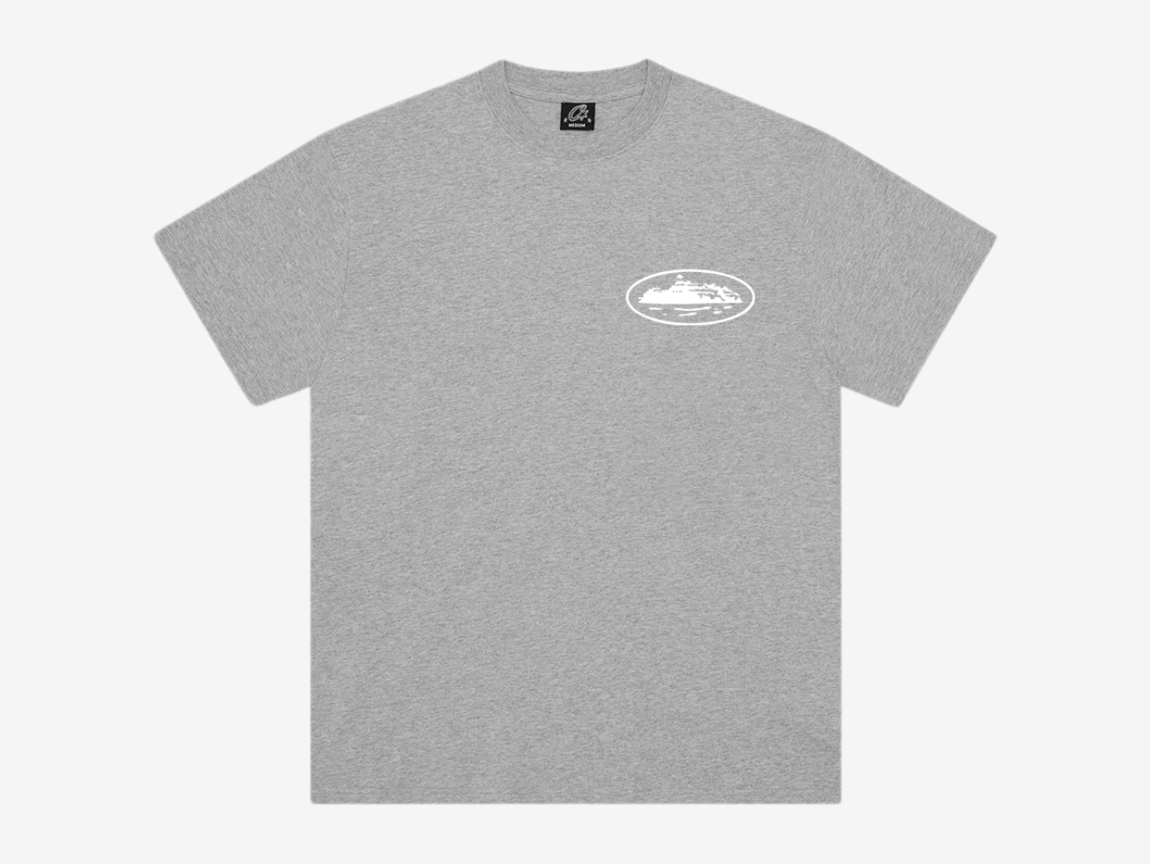 Corteiz Island T-Shirt Heather Grey – Hyped Economy