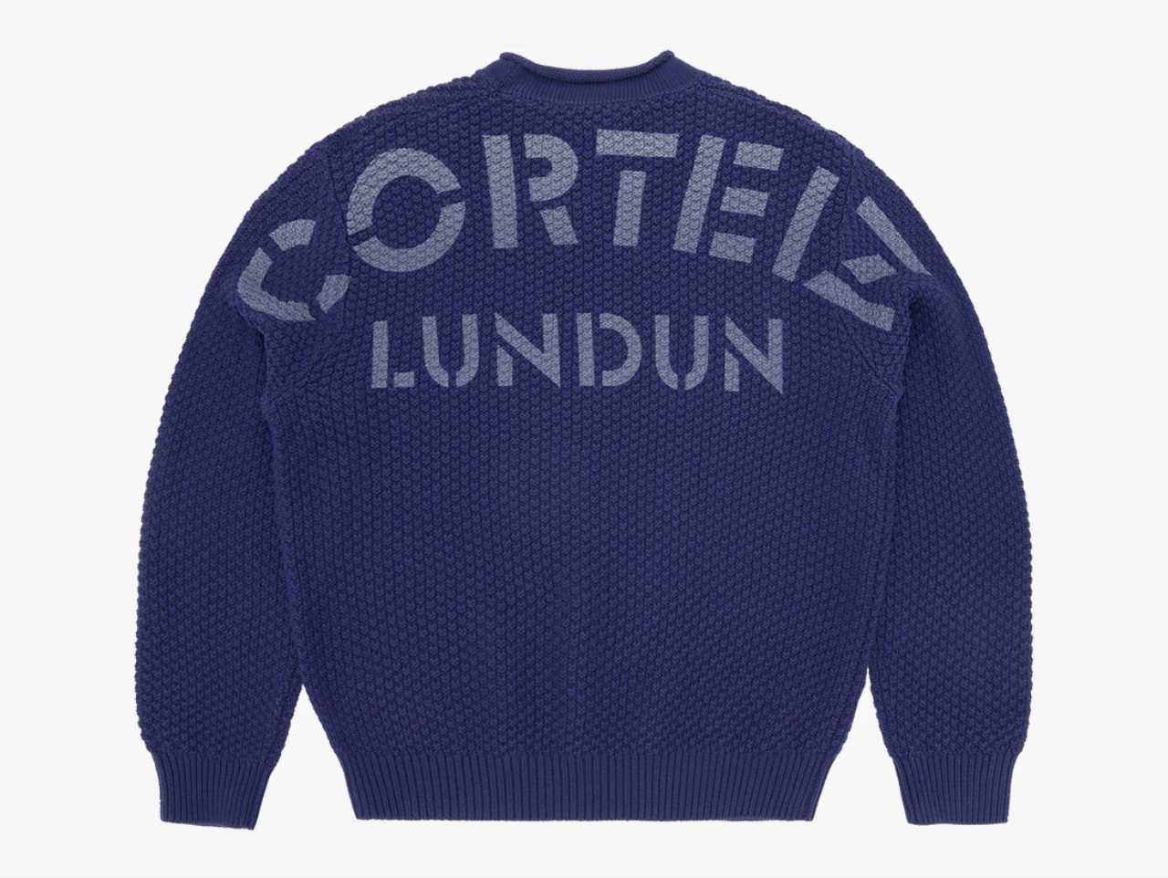 Corteiz Guerillaz Knit Sweater Navy – Hyped Economy