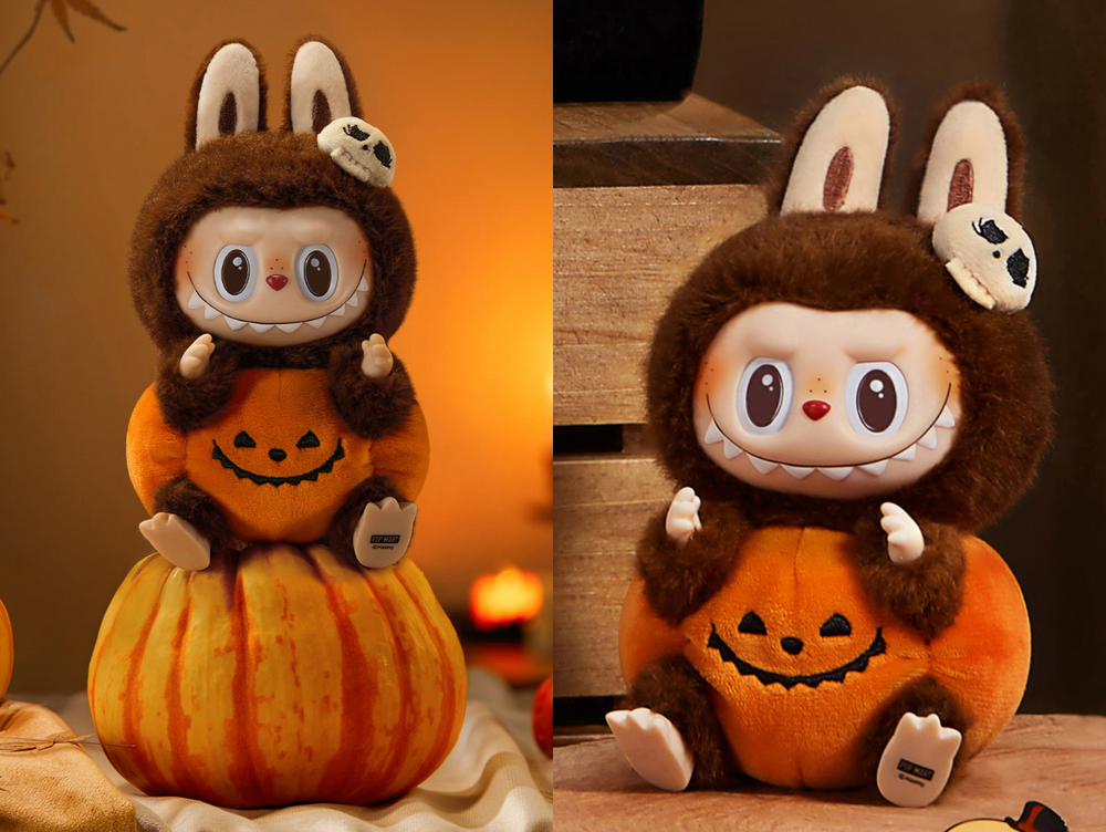 Add a touch of spooky charm to your collection with the Pop Mart Labubu Sitting Pumpkin Vinyl Plush Pendant. This adorable pendant features Labubu sitting snugly inside a cute pumpkin, combining Pop Mart’s signature playful design with Halloween vibes you can enjoy year-round.