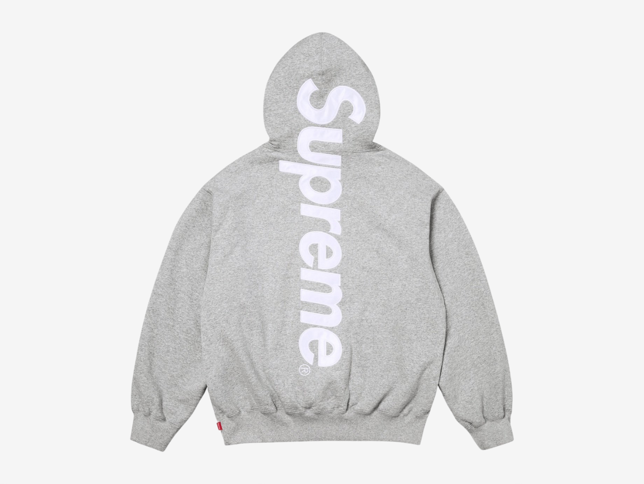 Supreme Appliqué Logo Hoodie Grey – Hyped Economy