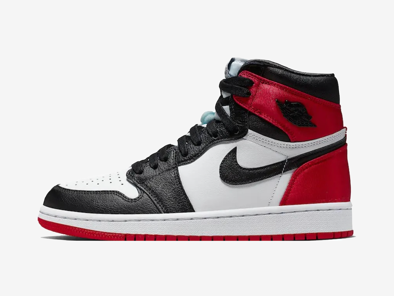 Air jordan 1 black satin discount