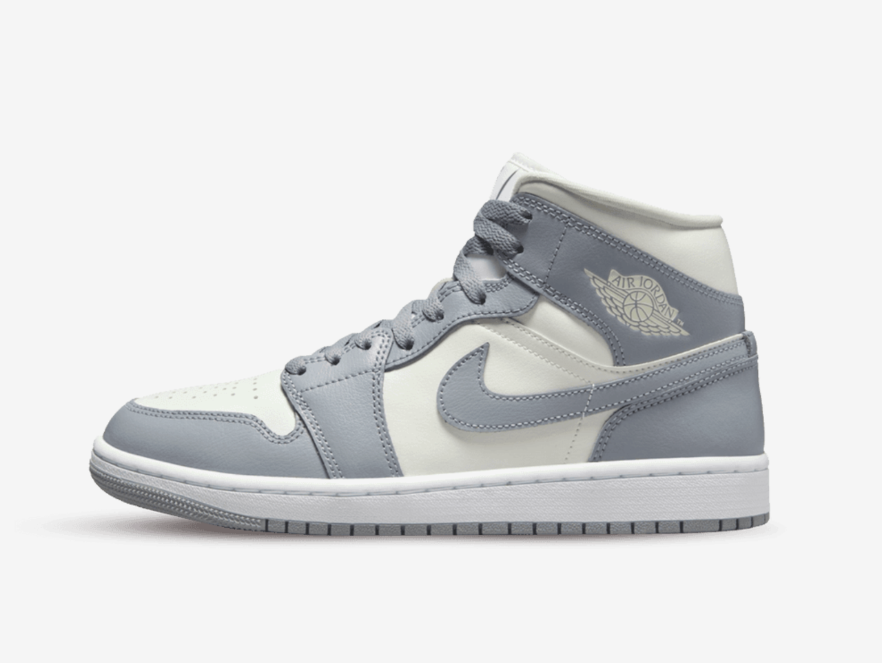 light gray and white jordans