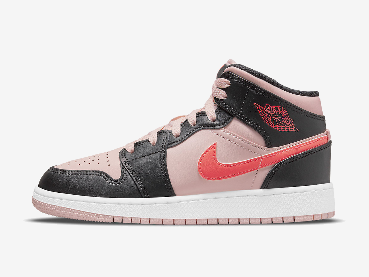 Peach and black jordan 1 sales