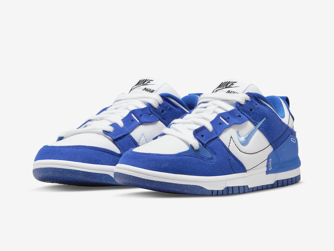 Timeless Nike Dunk sneakers in a classic blue and white colour scheme.
