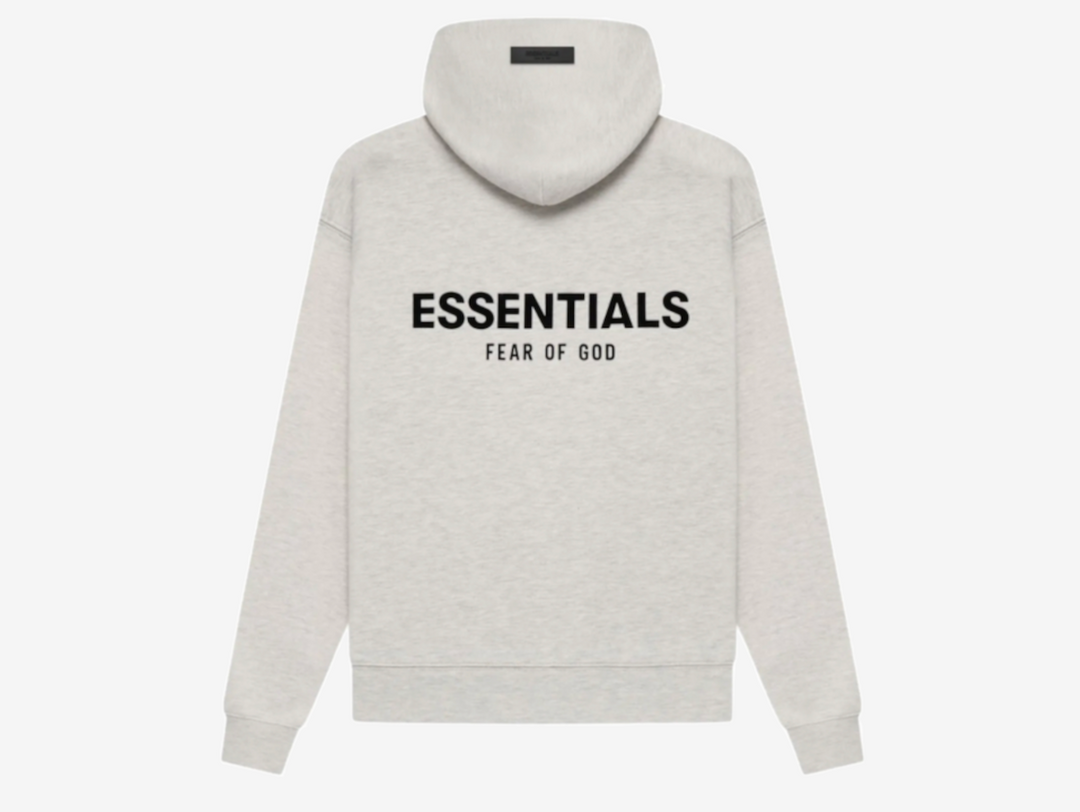 Classic Fear of God Hoodie in a grey colour scheme.