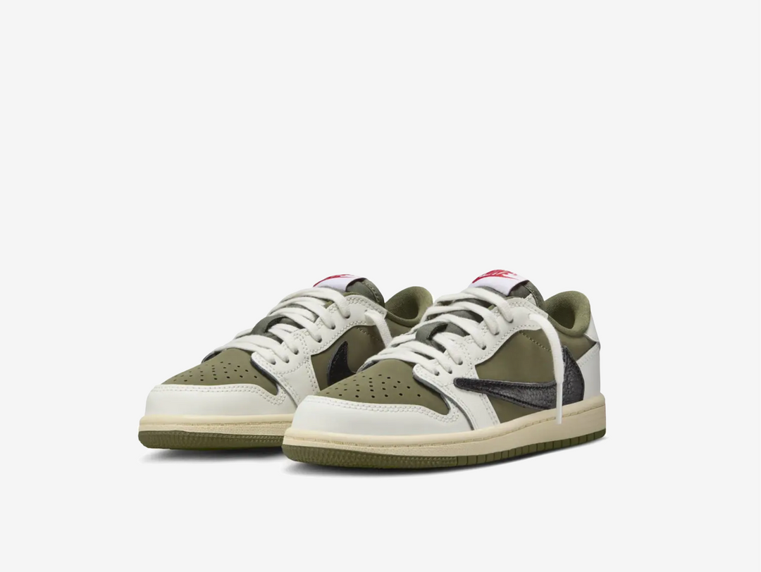 Air Jordan 1 Low Travis Scott Medium Olive (PS & TD) – Hyped Economy Air Jordan 1 Low Travis Scott Medium Olive (PS & TD) – Hyped Economy