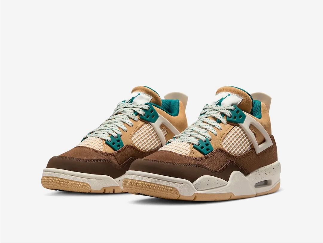 Exclusive Jordan Sneakers in a brown and white colourway.