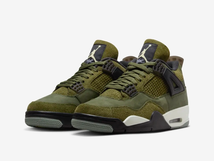 Exclusive Jordan sneakers with a unique green colour scheme.