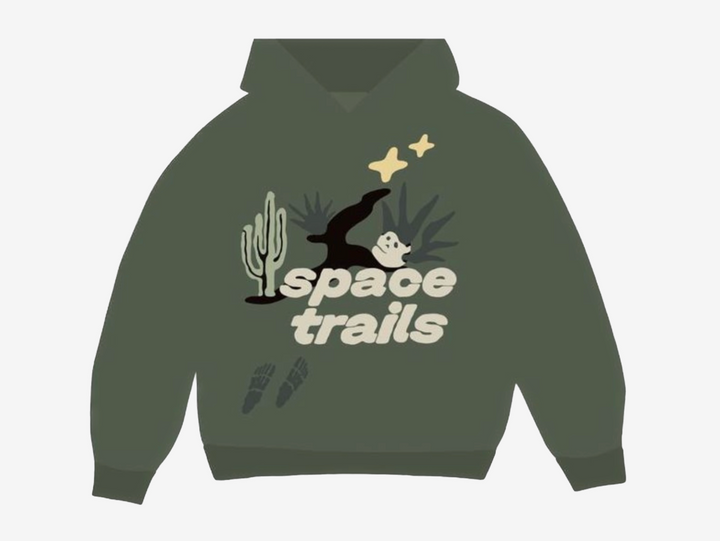 Exclusive Broken Planet Hoodie with a green colourway.