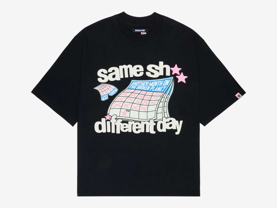 This t-shirt is made from premium 280 GSM organic cotton fabric, offering a soft yet durable feel. It features raised puff print graphics for added texture and visual impact. Designed with a modern boxy fit, it provides a relaxed silhouette while still fitting true to size for everyday comfort and style.