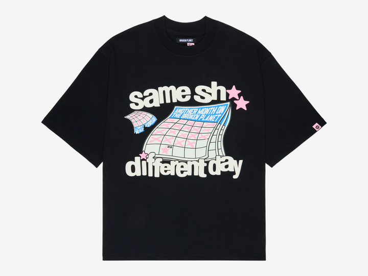 This t-shirt is made from premium 280 GSM organic cotton fabric, offering a soft yet durable feel. It features raised puff print graphics for added texture and visual impact. Designed with a modern boxy fit, it provides a relaxed silhouette while still fitting true to size for everyday comfort and style.