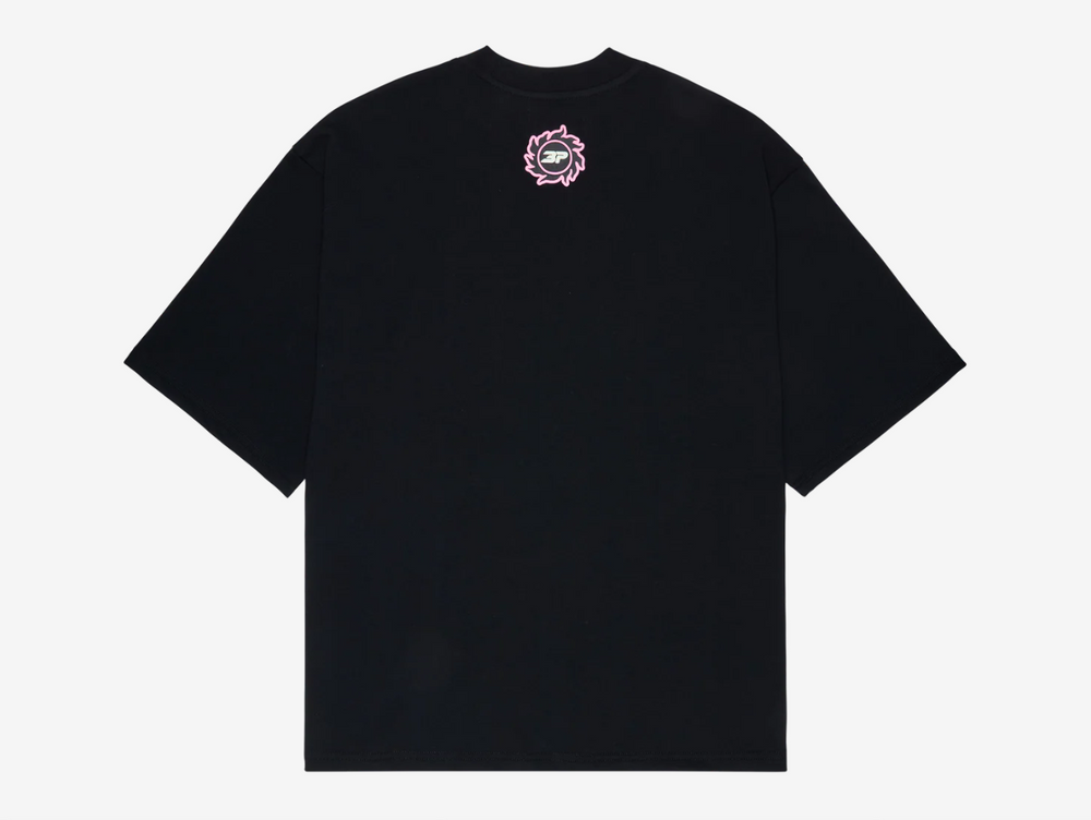 This t-shirt is made from premium 280 GSM organic cotton fabric, offering a soft yet durable feel. It features raised puff print graphics for added texture and visual impact. Designed with a modern boxy fit, it provides a relaxed silhouette while still fitting true to size for everyday comfort and style.