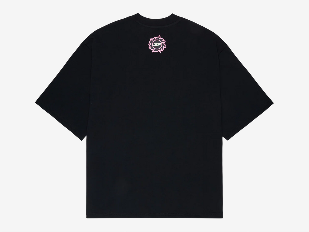 This t-shirt is made from premium 280 GSM organic cotton fabric, offering a soft yet durable feel. It features raised puff print graphics for added texture and visual impact. Designed with a modern boxy fit, it provides a relaxed silhouette while still fitting true to size for everyday comfort and style.