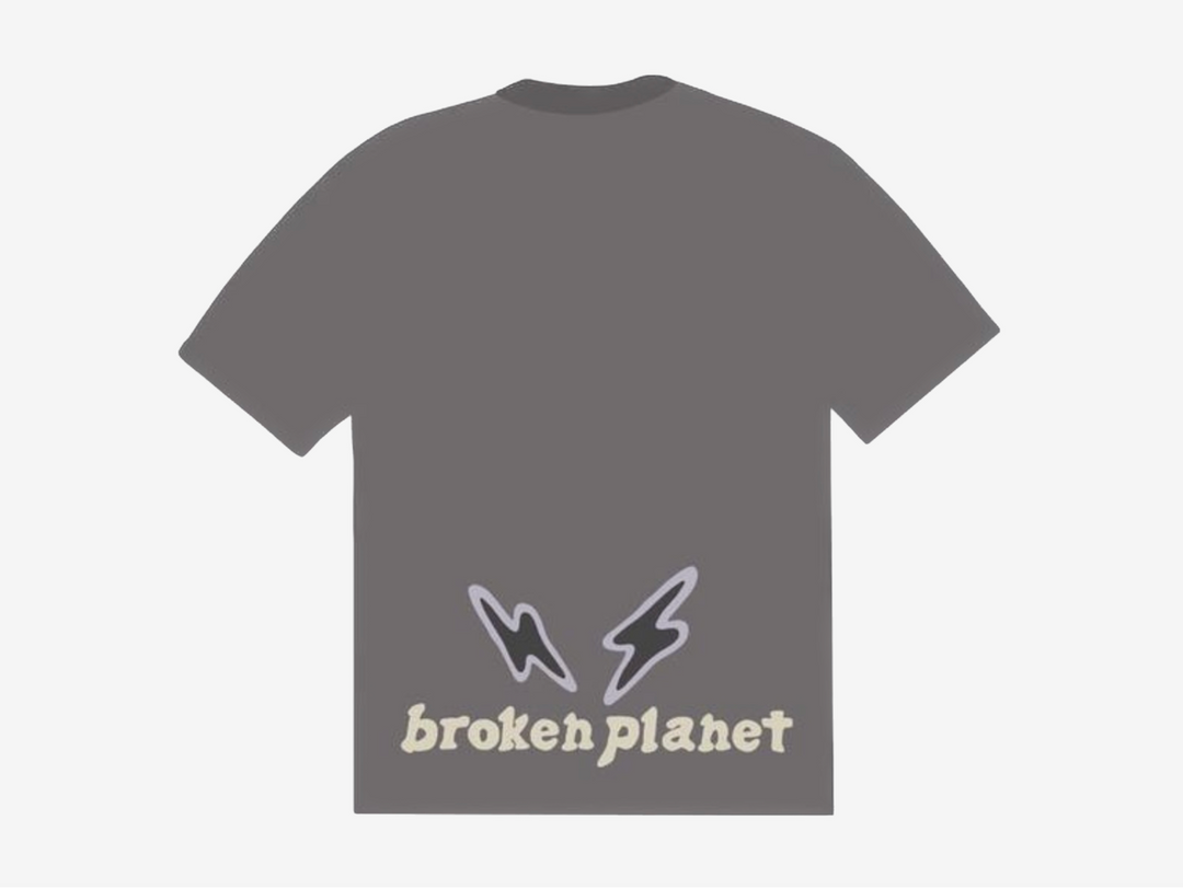 Classic Broken Planet T-Shirt in a grey colour scheme.