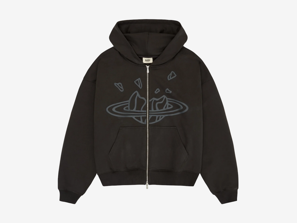 Broken Planet Zip-Up Hoodie Black – Hyped Economy