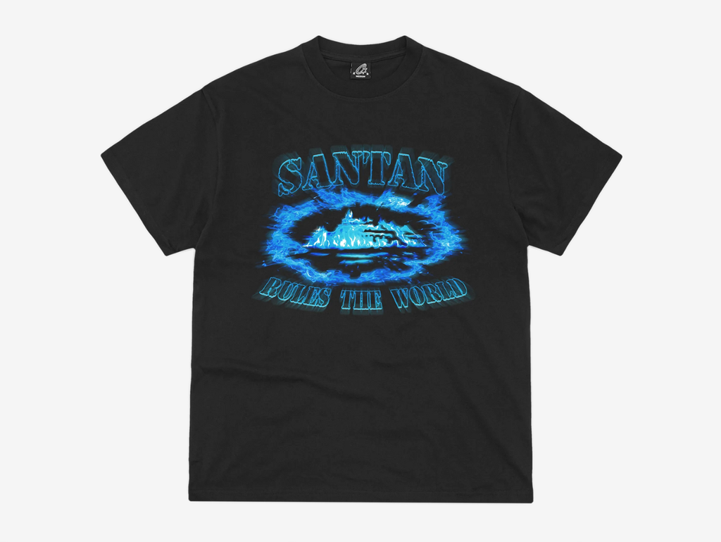 Corteiz x Santan Dave Alcatraz T-Shirt Black Blue – Hyped Economy
