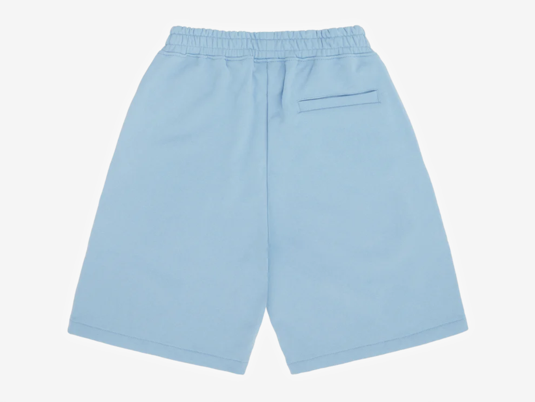 The Corteiz Island Puff Print Sweatshort in Baby Blue combines Corteiz’s signature streetwear aesthetic with a soft pastel colourway and raised puff print branding. Made from heavyweight cotton-rich fleece with a brushed interior, the shorts provide a comfortable yet structured fit suitable for everyday wear. Designed with an elasticated waistband, adjustable drawcord, and functional side pockets. Constructed from a premium cotton and polyester blend with an approximate 440 GSM heavyweight fabric weight.