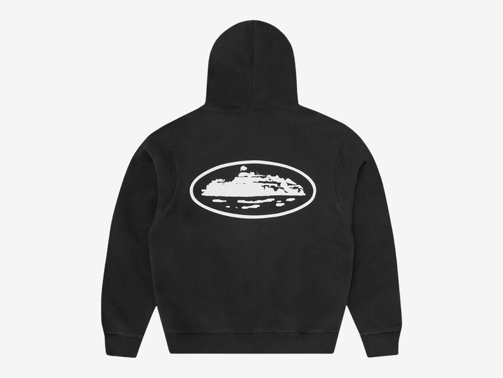 Constructed from 440gsm heavyweight 100% cotton fleece, this zip-up hoodie delivers warmth, structure, and long-lasting comfort. It’s designed with puff print Alcatraz branding on the left chest and centre back, complemented by coverstitch detailing for durability and a premium finish. A YKK metal two-way zipper adds functionality, while ribbed cuffs and a ribbed hem provide a clean, secure fit. Cut true to size with a boxy, relaxed silhouette.