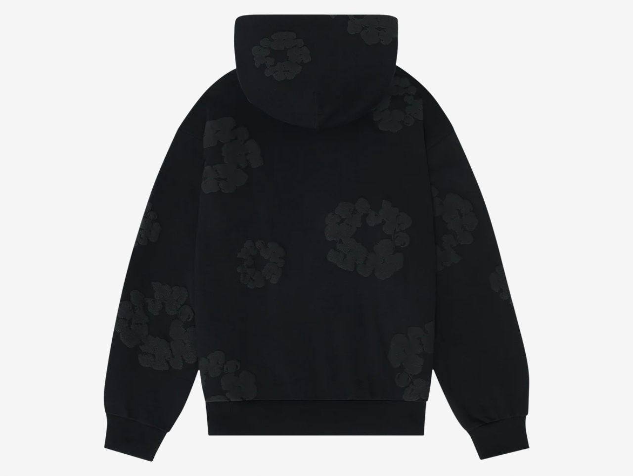 DENIM TEARS モノクローム ブラック フーディー DENIM TEARS モノクローム ブラック フーディー