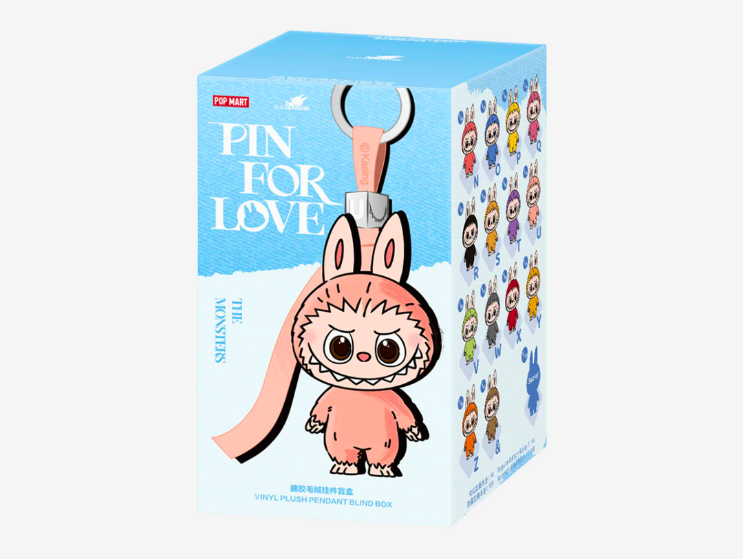 The Pop Mart Labubu The Monsters: Pin For Love Blind Box (N–Z) contains one randomly packed plush pendant from the first half of the series. Each design features the cheeky Labubu character with a soft plush exterior and durable vinyl shell, styled around playful love-letter themes from letters N through Z. Compact and versatile, these pendants can be clipped onto bags, keys, or phone straps, making them both a charming collectible and a fun accessory.