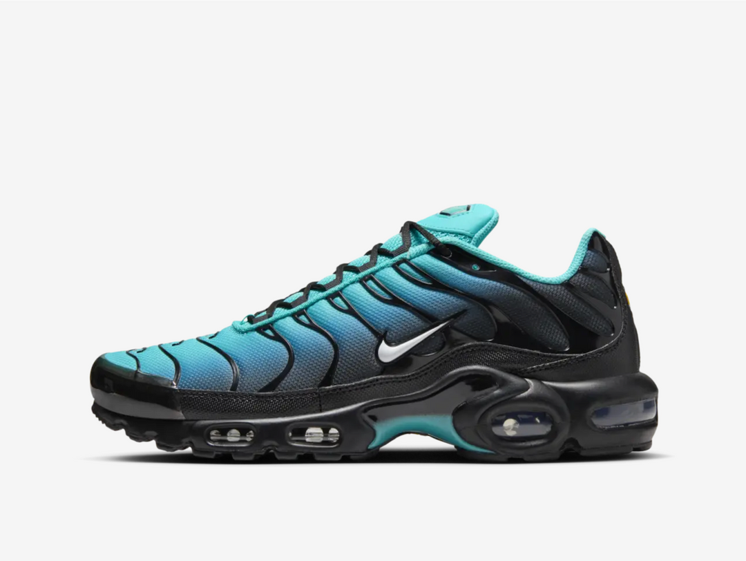 Exclusive Nike Air Max Plus TN sneakers in a Tiffany blue and black colourway.