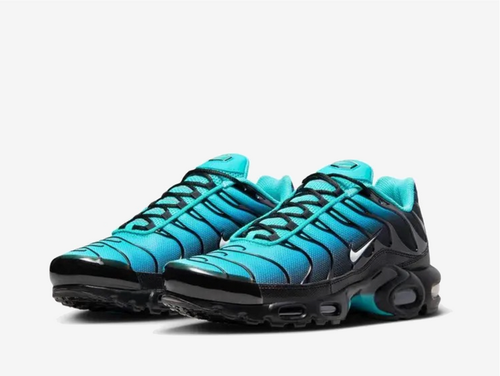 Exclusive Nike Air Max Plus TN sneakers in a Tiffany blue and black colourway.