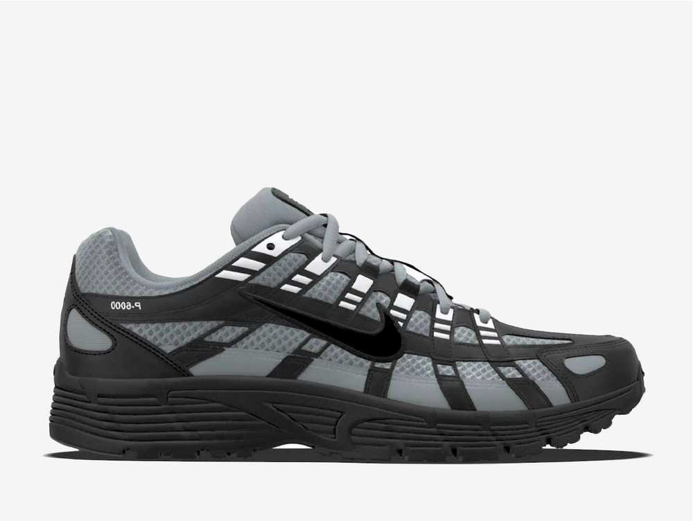 The Nike P-6000 By You “Shadow Grey” brings retro running style into a customizable, street-ready look. A breathable mesh base is wrapped with layered synthetic overlays, finished in tonal shades of shadow grey for a sleek, versatile aesthetic. Soft foam cushioning provides all-day comfort, while the durable rubber outsole offers reliable traction. With its early-2000s design DNA and modern edge, the P-6000 delivers both performance heritage and everyday style.