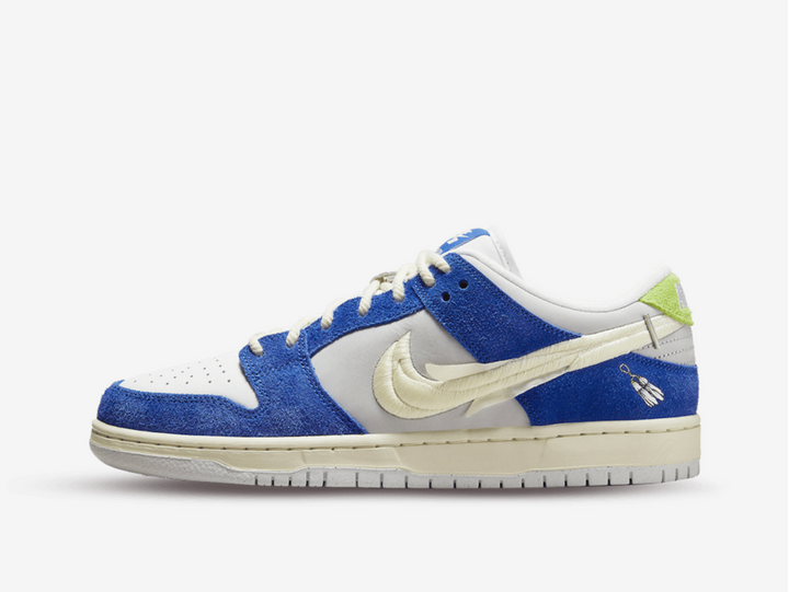 Exclusive Nike Dunk shoes with a unique blue and white colour scheme.