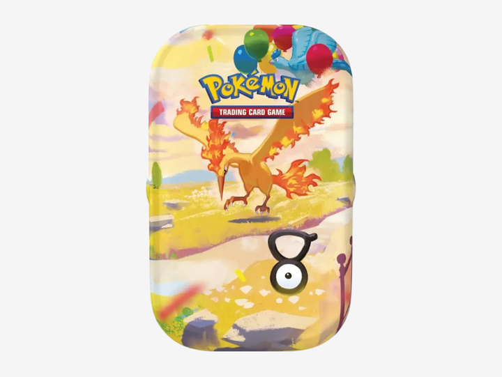 The Pokémon TCG: 30th Anniversary Mini Tin is a compact collectible release celebrating 30 years of Pokémon. Each tin includes two booster packs, offering the chance to discover standout cards from the special anniversary set.