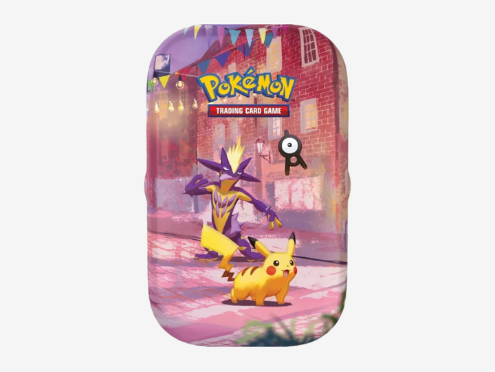 The Pokémon TCG: 30th Anniversary Mini Tin is a compact collectible release celebrating 30 years of Pokémon. Each tin includes two booster packs, offering the chance to discover standout cards from the special anniversary set.