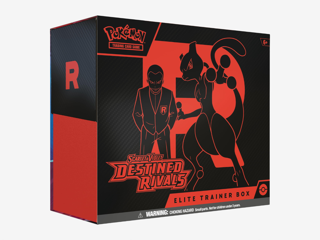 The Pokémon TCG: Destined Rivals Elite Trainer Box is a great choice for collectors and Trainers looking to experience the Destined Rivals expansion. Featuring booster packs, premium accessories, and an exclusive promo card, it offers the chance to uncover powerful Pokémon ex, rare cards, and highly sought-after collectibles. Perfect for collectors, players, and fans of the Destined Rivals expansion.