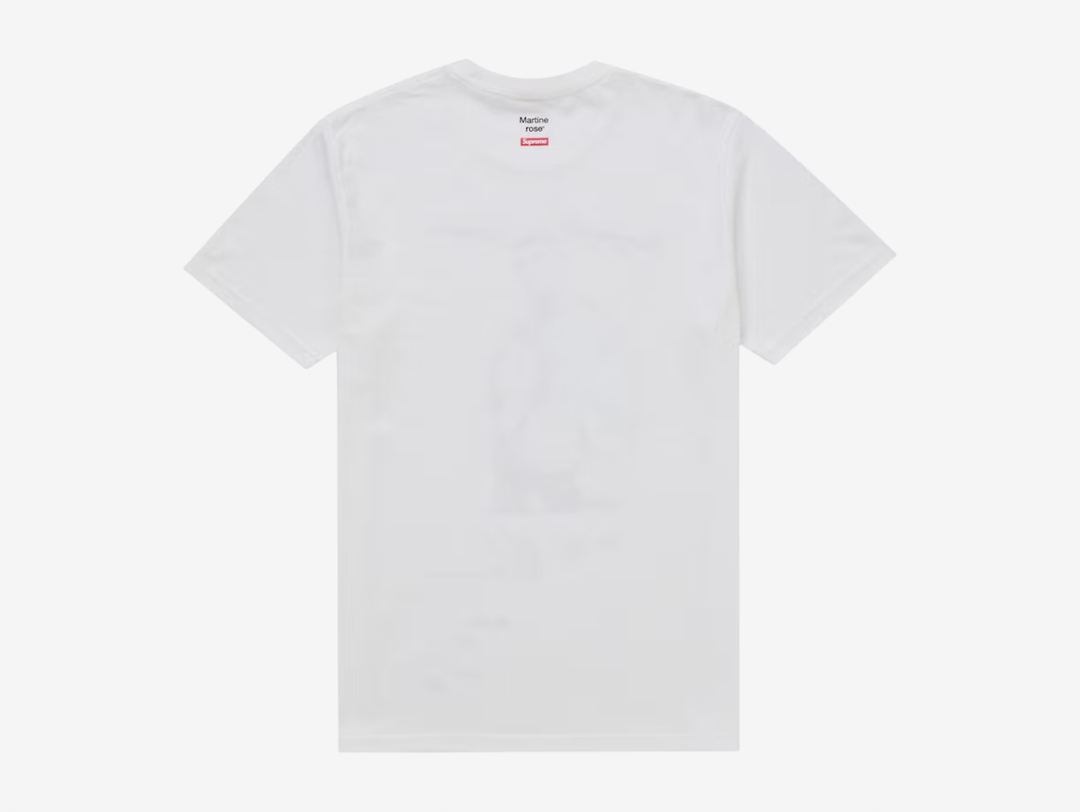 The Supreme Mike Tyson T-Shirt White features the iconic photographic Mike Tyson graphic across the front of a classic white cotton tee. A standout piece from Supreme’s archive, combining the brand’s signature photo-tee style with one of boxing’s most recognisable figures.