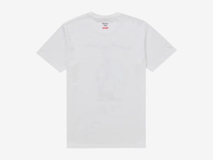 The Supreme Mike Tyson T-Shirt White features the iconic photographic Mike Tyson graphic across the front of a classic white cotton tee. A standout piece from Supreme’s archive, combining the brand’s signature photo-tee style with one of boxing’s most recognisable figures.