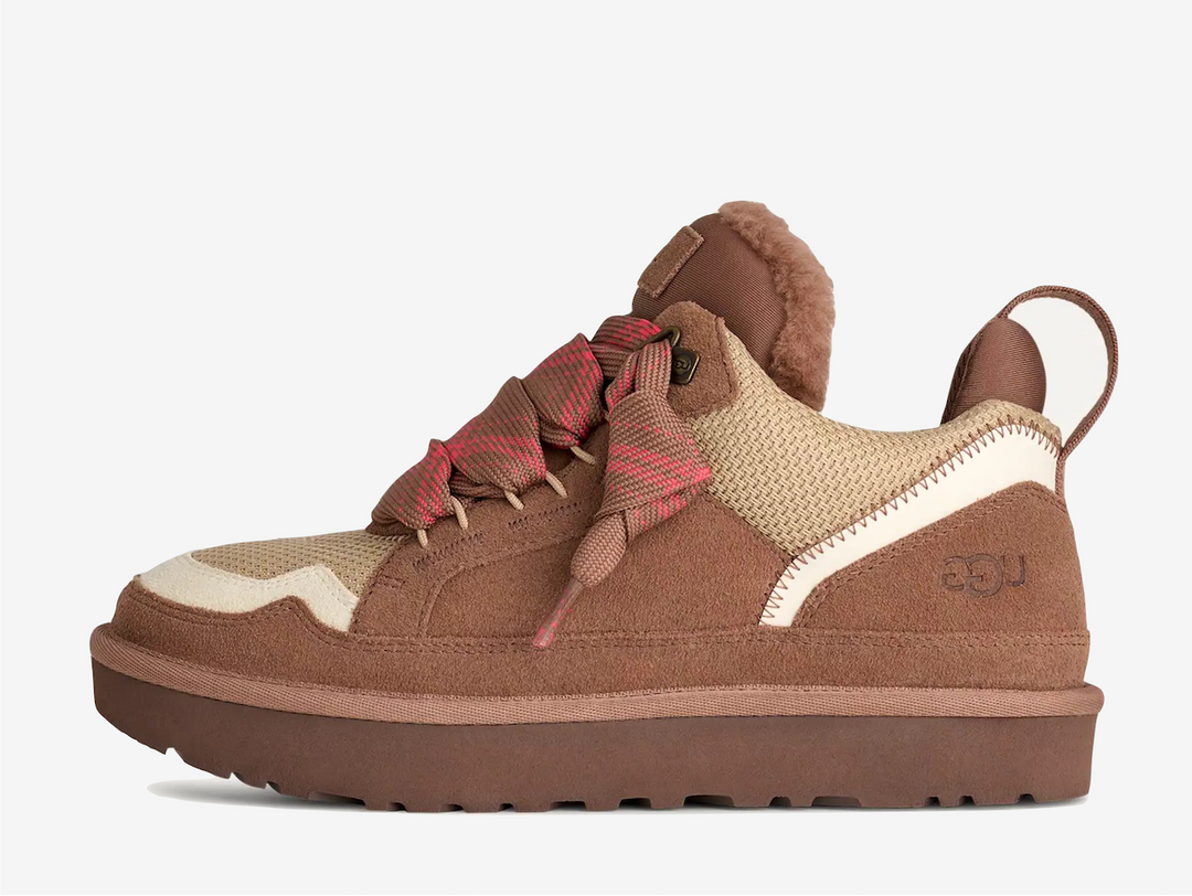 Unparalleled comfort, all year round. The Lowmel Trainers by UGG delivery a snug fit with the fur lined inner and premium blend of suede and mesh upper. The thick laces are aesthetic and secure, with a grippy rubber sole and recognisable UGG branding.