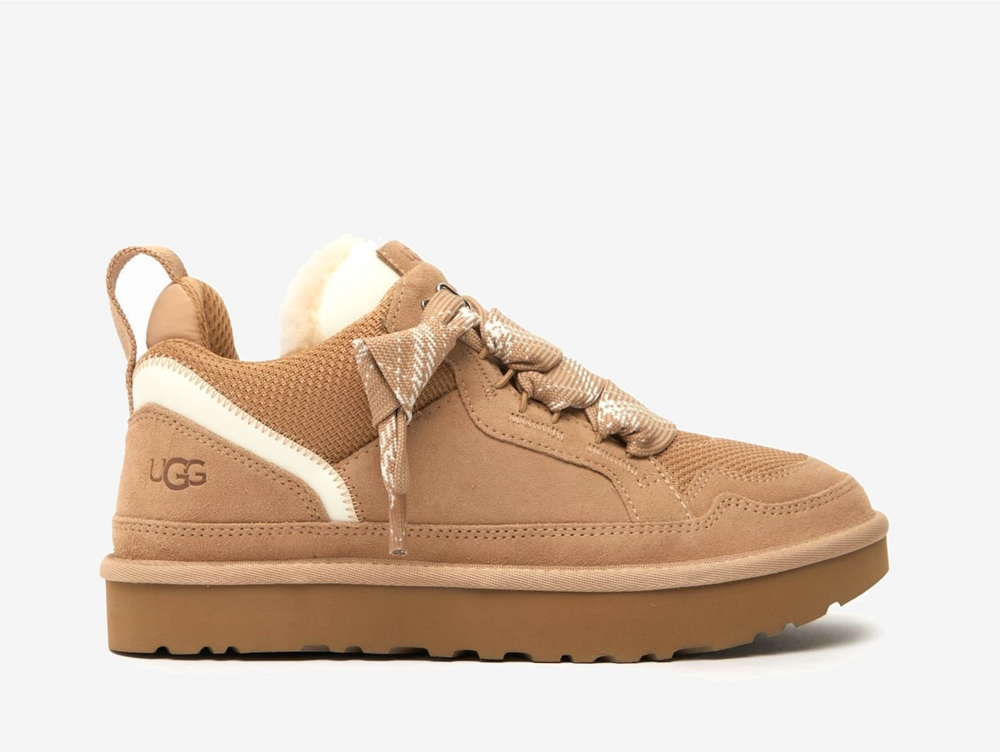 Exclusive UGG Lowmel Trainers in a sand colourway.