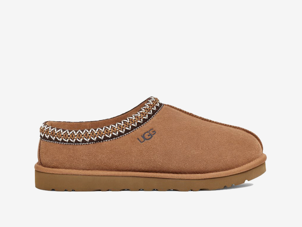 Exclusive UGG Slippers in a brown colourway.