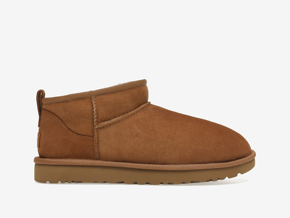Classic UGG Slippers in a brown colourway.