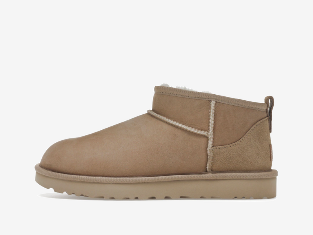 Exclusive UGG Ultra Mini in a sand and beige colourway.