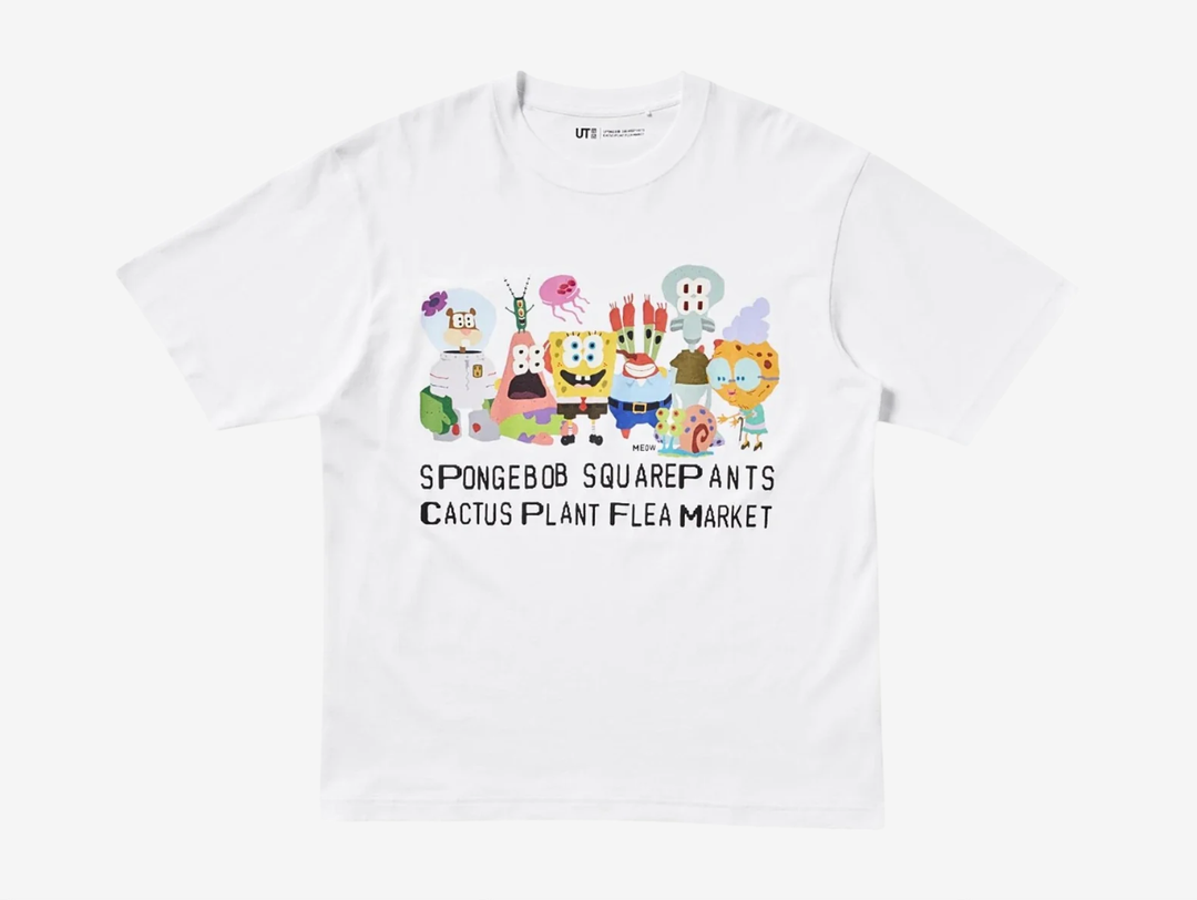 The Uniqlo x CPFM Spongebob Squarepants UT Graphic II T Shirt White channels cartoon charm through crisp contrast. The white cotton base sharpens CPFM’s reimagined Spongebob artwork, giving the graphic bold clarity. Its classic tee silhouette keeps the design wearable and approachable. The clean palette enhances the playful aesthetic.

Collectors appreciate white graphic tees for their versatility and statement potential. The collaboration merges everyday affordability with expressive creativity. 