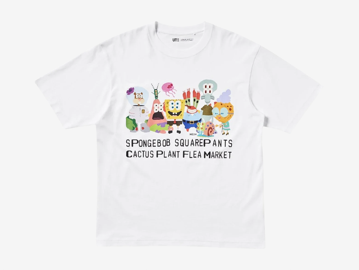 The Uniqlo x CPFM Spongebob Squarepants UT Graphic II T Shirt White channels cartoon charm through crisp contrast. The white cotton base sharpens CPFM’s reimagined Spongebob artwork, giving the graphic bold clarity. Its classic tee silhouette keeps the design wearable and approachable. The clean palette enhances the playful aesthetic.

Collectors appreciate white graphic tees for their versatility and statement potential. The collaboration merges everyday affordability with expressive creativity. 