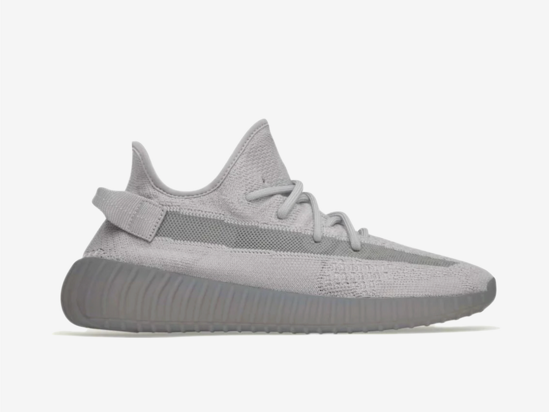 Exclusive Yeezy 350 V2 sneaker in a steel grey monochrome colourway.