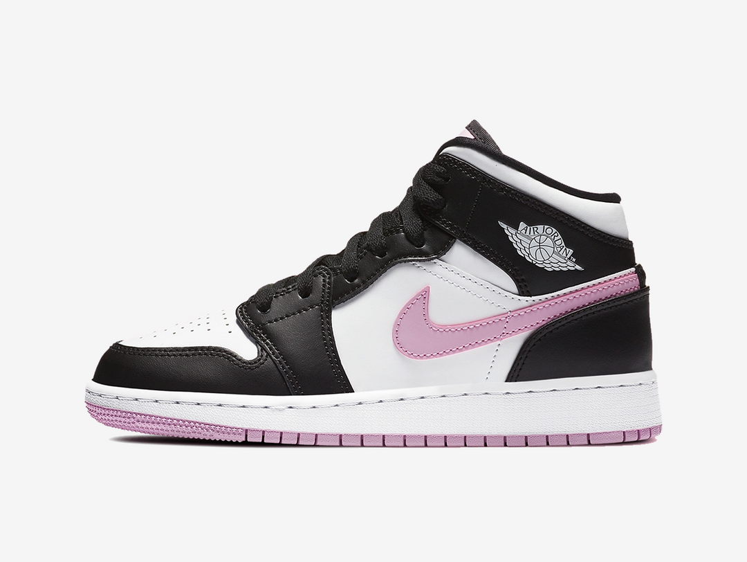 Air Jordan 1 Mid Arctic Pink White GS Hyped Economy