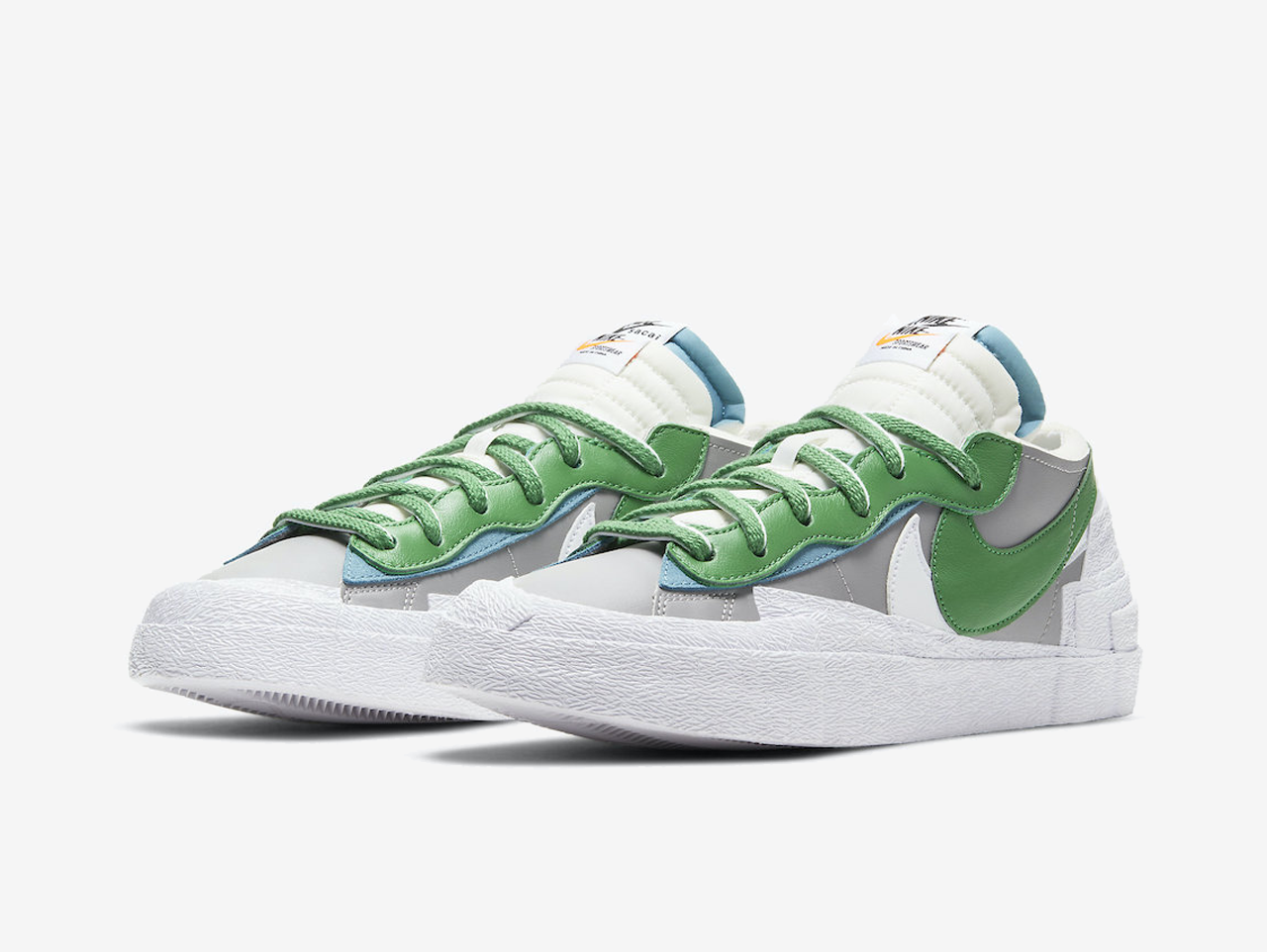 Sacai x Nike Blazer Medium Grey Classic Green – Hyped Economy