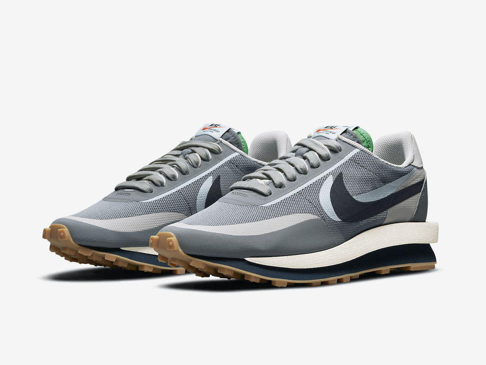 Classic Nike shoes with a white and grey colourway.