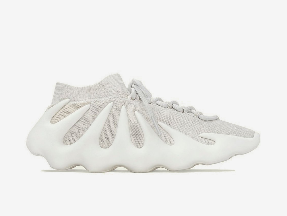 Classic and comfortable Yeezy shoes with an all white colourway.