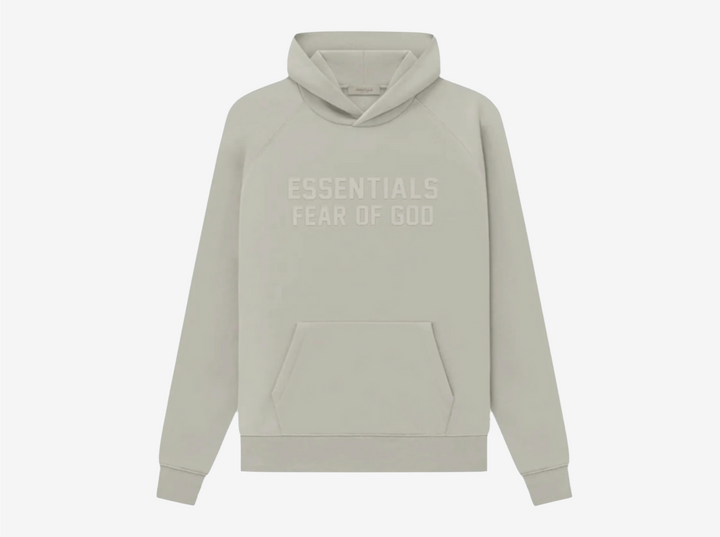 Classic Fear of God Hoodie in a grey colour scheme.