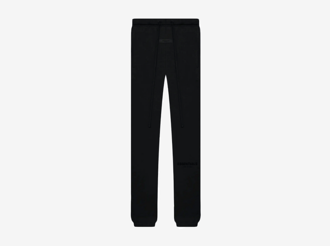Classic Fear of God Sweatpants in an all black colour scheme.